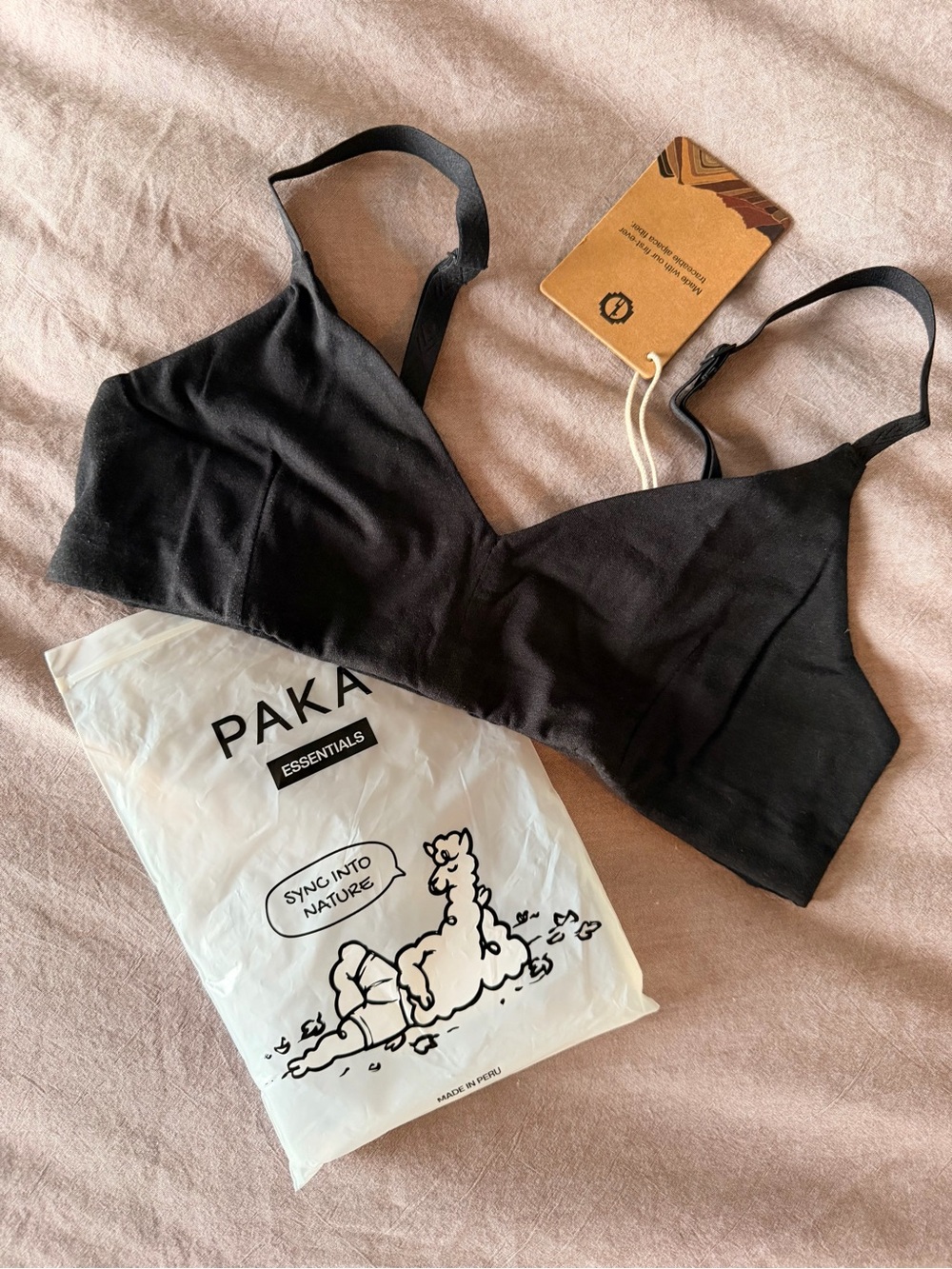 PAKA Everyday Wireless Bralette in Black - Comfortable Support